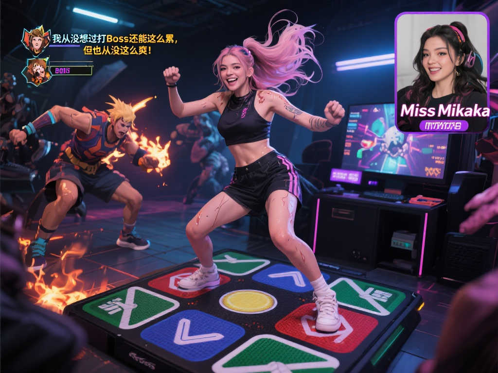 游戏也能瘦身！国外主播靠跳舞毯挑战《血源诅咒》